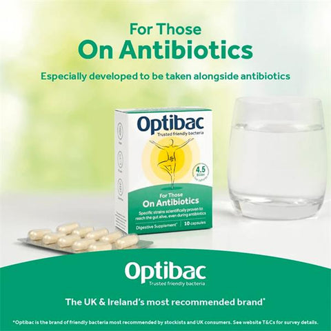 Optibac For Those On Antibiotics 10 Capsules