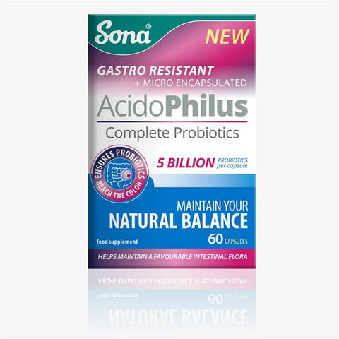 Sona AcidoPhilus Complete Probiotics 60 Capsules
