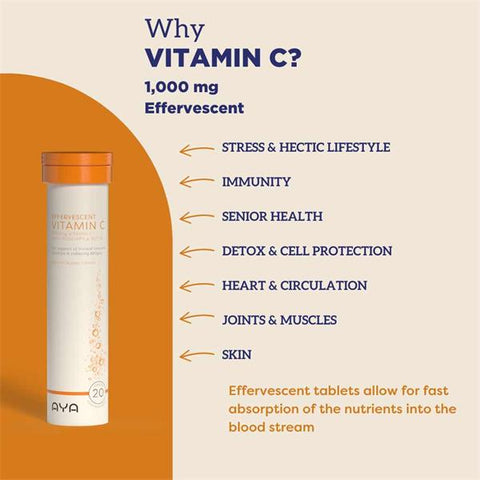 AYA Vitamin C 1000MG x20 Tablets