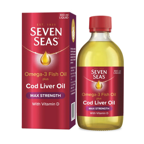 Seven Seas Cod Liver Oil Max Strength 300ml Liquid