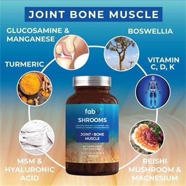 Fabu Shrooms Joint Bone Muscle 60 Capsules