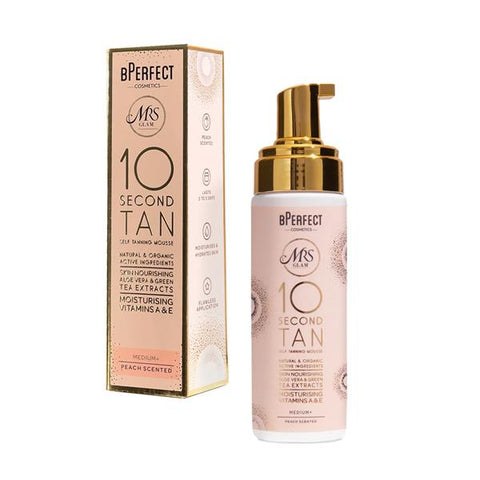 BPerfect Mrs Glam 10 Second Tan Mousse Peach Scent - Medium