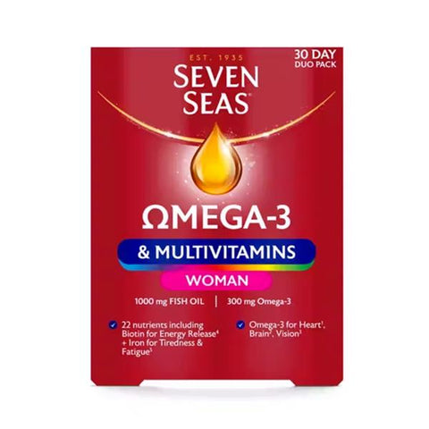 Seven Seas Omega-3 Multivitamins Woman Duo Pack 30+30