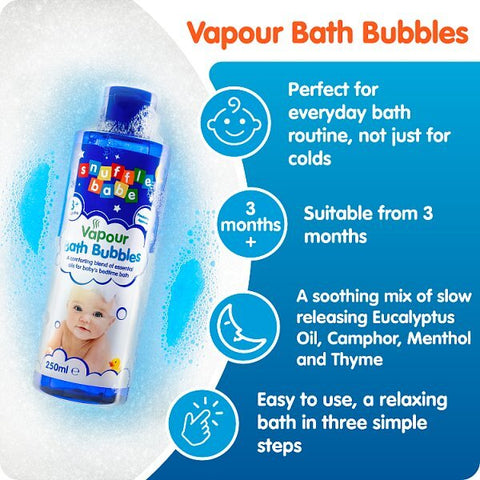 Snuffle Babe Vapour Bath Bubbles 250ml