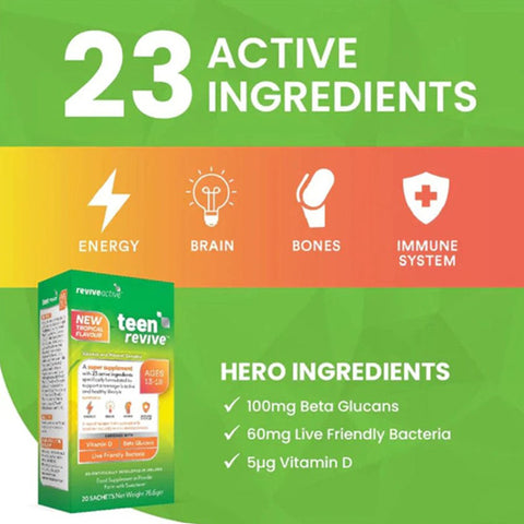 Revive Active Teen Revive 20 Sachets - Tropical Flavour