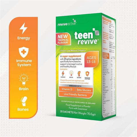 Revive Active Teen Revive 20 Sachets - Tropical Flavour