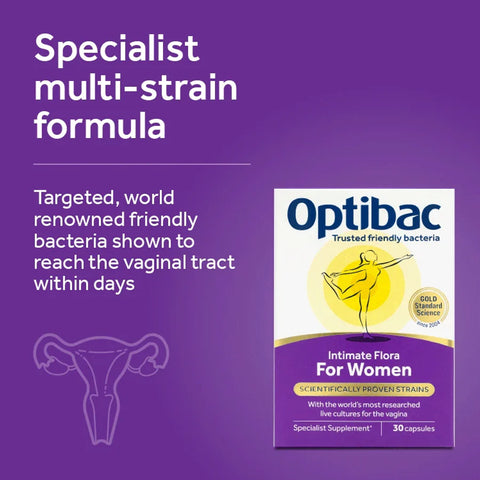 Optibac Intimate Flora For Women 30 Capsules