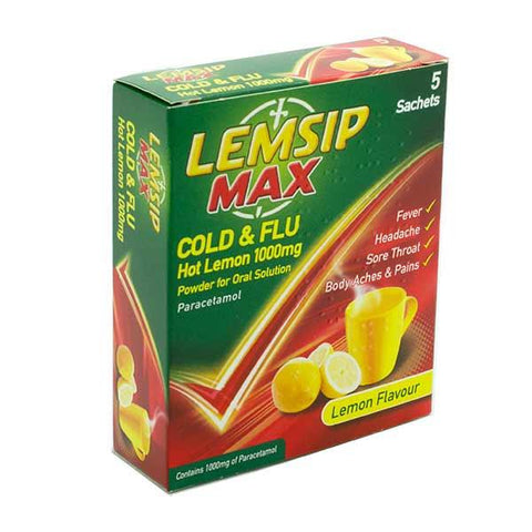 Lemsip Max Cold & Flu 1000mg - 5 Pack