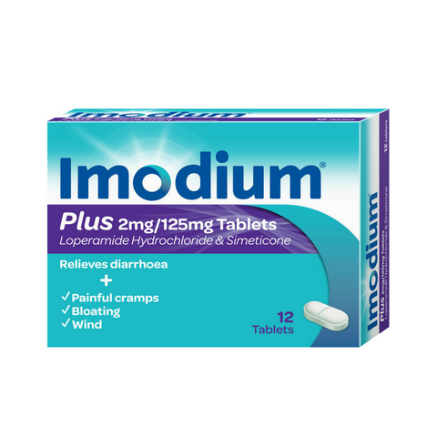 Imodium Plus - 12 tablets