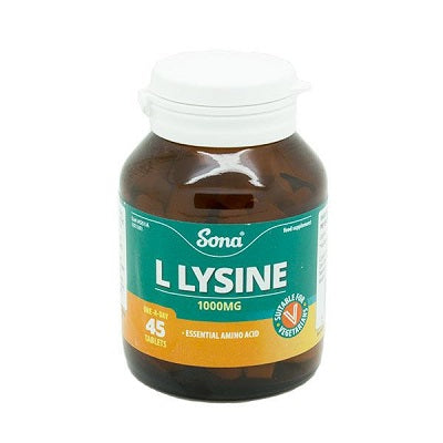 Sona L-Lysine 1000mg - 45 Tablets