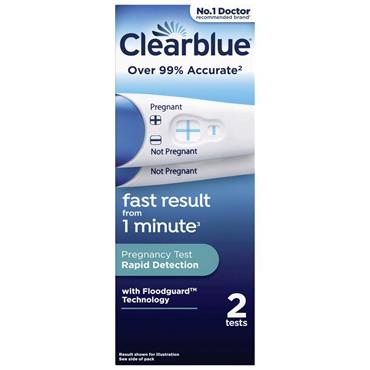 Clearblue Rapid Detection Pregnancy Test x2 Pack