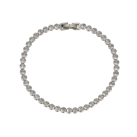 Knight and Day Silver Tennis Bracelet