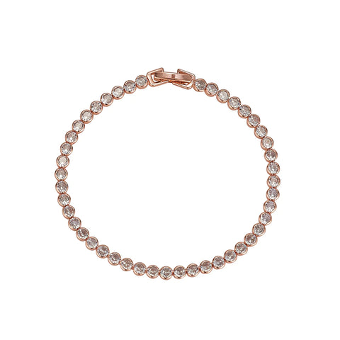 Knight and Day Rose Gold Tennis Bracelet
