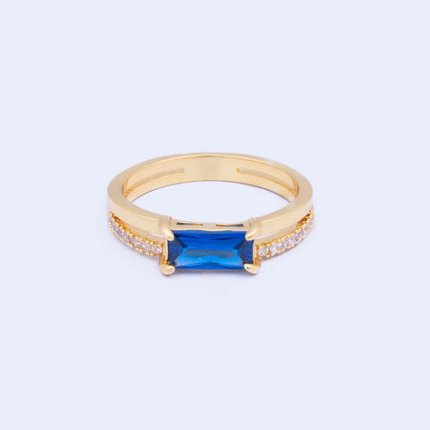 Knight and Day Jewellery SAPPHIRE BAGUETTE RING Size 7