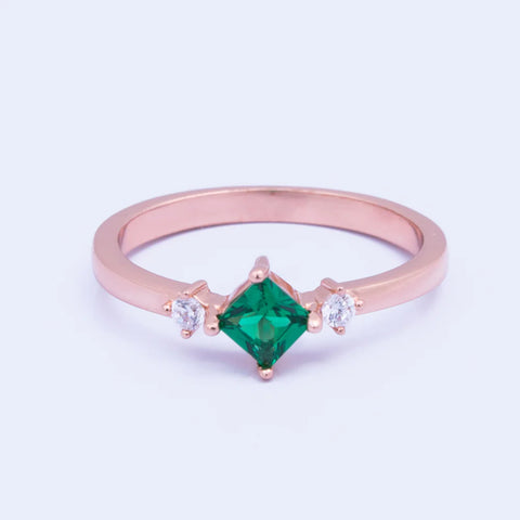 Knight and Day Jewellery HAILEY EMERALD RING Size 8