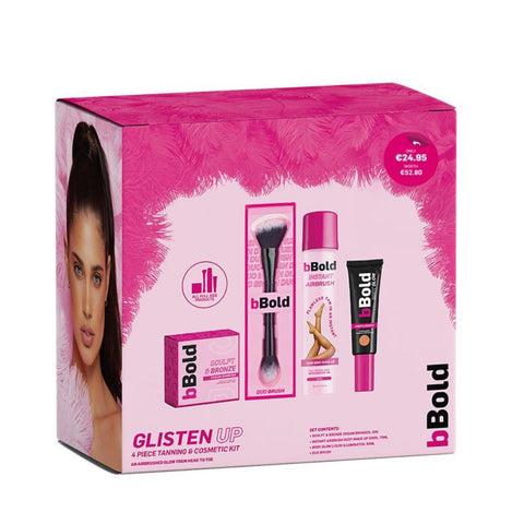 bBold Glisten Up 4 Piece Tanning & Cosmetic Kit