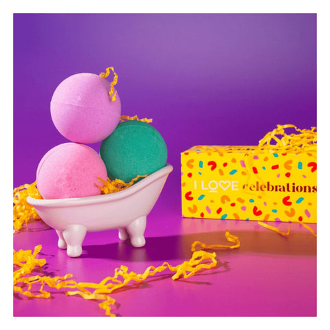 I Love Celebrations - 3 Bath Fizzers