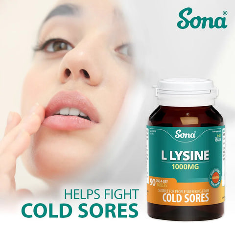 Sona L-Lysine 1000mg x90 Tablets