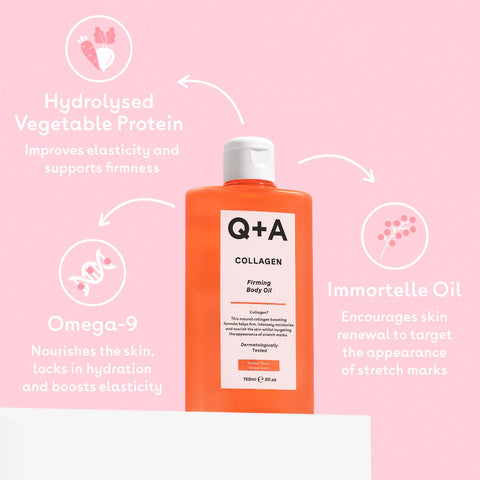 Q+A Collagen Firming Body Oil 150ml