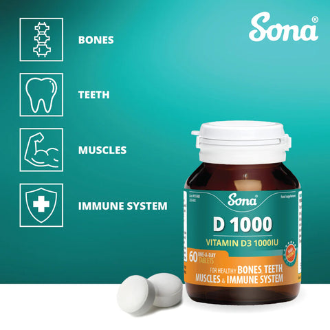 Sona D 1000 60 Tablets