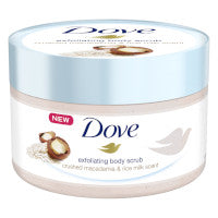 Dove Exfoliating Body Scrub - Crushed Macadamia & Rice Milk Scent