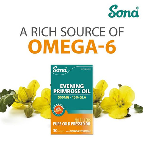 Sona Super Evening Primrose Oil 30 Capsules