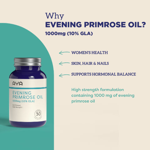 AYA Evening Primrose Oil 1000mg x30 Capsules