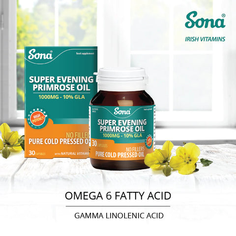Sona Evening Primrose Oil 1000mg Twin Pack Capsules 60 (30X2)