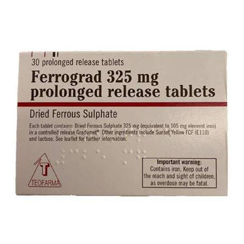 Ferrograd 325mg Prolonged Release Tablets x30