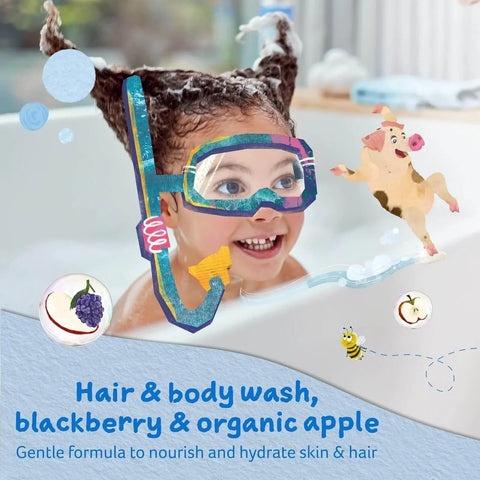 Childs Farm Hair & Body Wash - Blackberry & Apple Scent 250ml