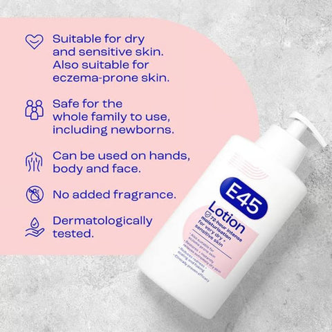 E45 Lotion Pump 500ml