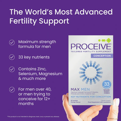 Proceive Conception Max Men 30 Sachets - Orange Flavour