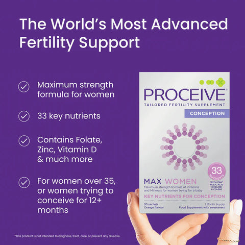 Proceive Conception Max Women 30 Sachets - Orange Flavour
