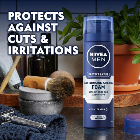 Nivea Men Moisturising Original Protect & Care Shaving Foam 200ml