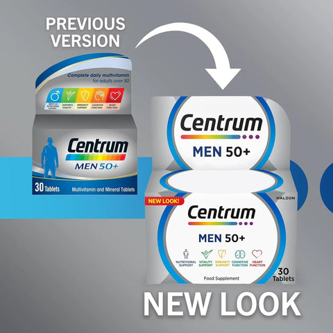 Centrum Men 50+ Multivitamin 30 Tablets