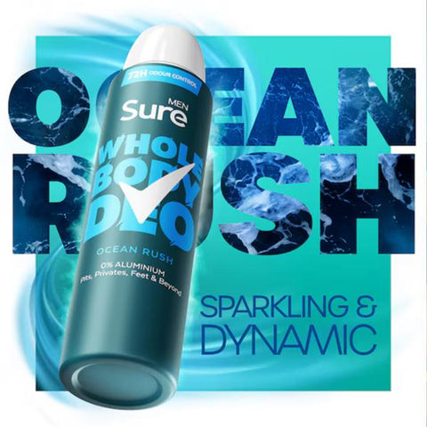 Sure Men Whole Body Deodorant Spray - Ocean Rush