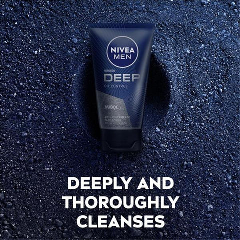 Nivea Men Deep Oil Control Face Scrub 75ml