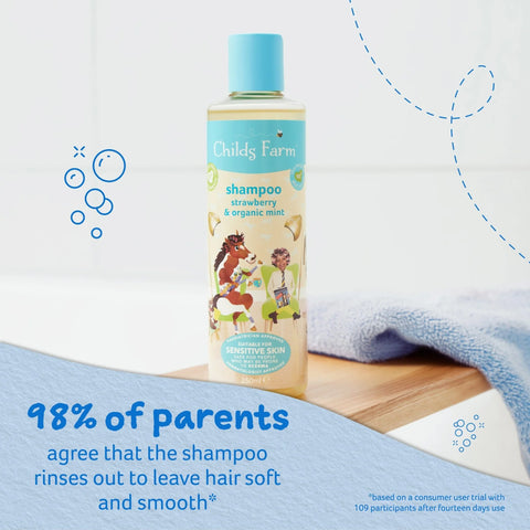 Childs Farm Shampoo - Strawberry & Organic Mint Scent 250ml
