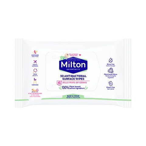 Milton Antibacterial Surface Wipes x30