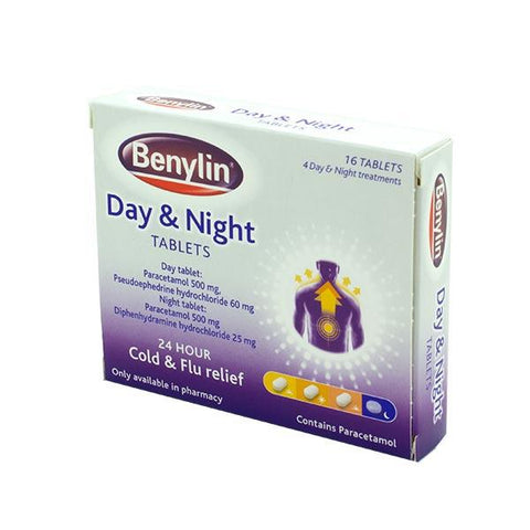 Benylin Day & Night Tablets - 16 Pack