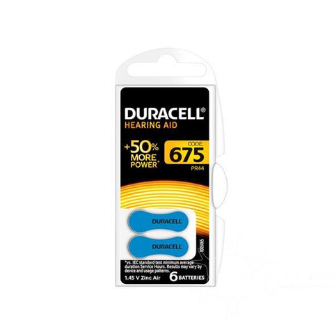 Duracell Hearing Aid Batteries 675 - 6 Batteries