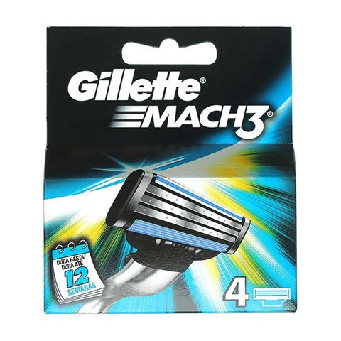 Gillette Mach 3 Blades - 4 Pack