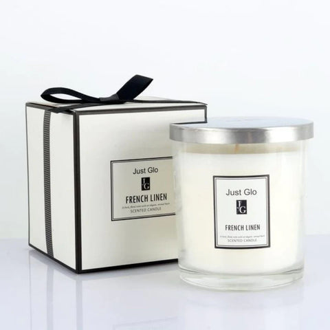 Just Glo Scented Candle - French Linen