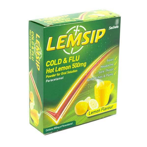 Lemsip Cold & Flu Lemon - 5 Pack