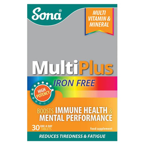 Sona Multiplus Iron Free - 30 Tablets