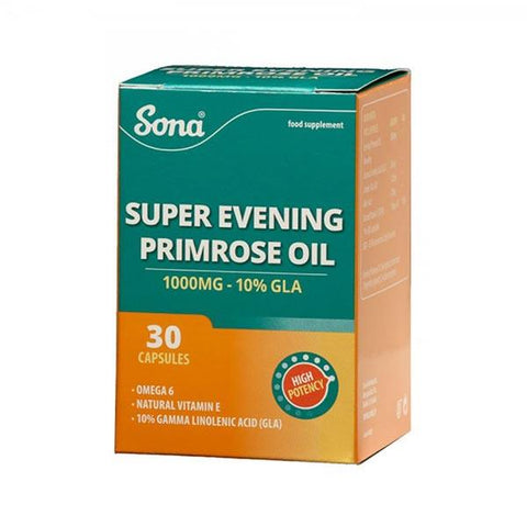 Sona Super Evening Primrose Oil 1000mg - 30 Capsules