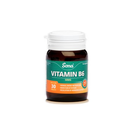Sona Vitamin B6 50mg - 30 Tablets