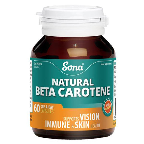 Sona Natural Beta Carotene - 60 Capsules