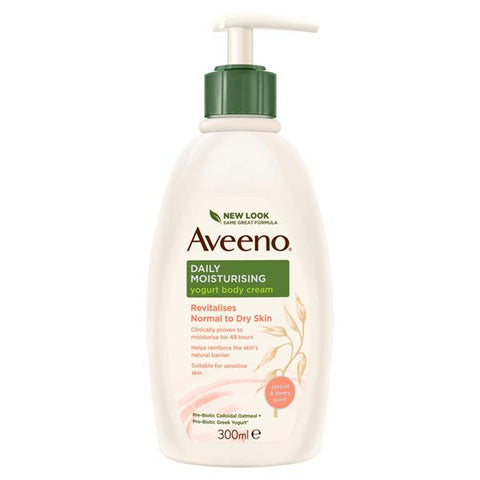 Aveeno Daily Moisturising Yogurt Body Cream Apricot - 300 ml