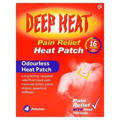 Deep Heat Patches - 4 Pack